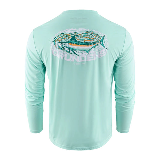 Grundens Marlin Magic LS Tech Tee Yucca