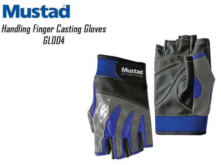 Mustad Half Finger Casting Gloves