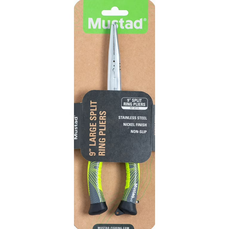 Mustad MT115 9" Small Split Ring Pliers - Green