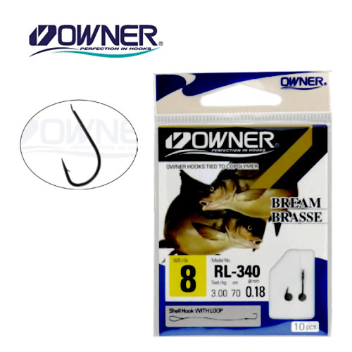 Owner RL-340 Bream Brasse Hooks With Hooks