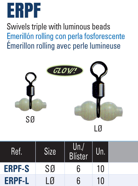 Yuki ERPF Triple Swivel With Bright Beads
