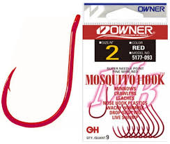 Owner 5177 Red Mosquito Hooks