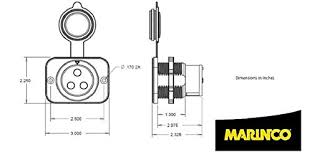 Marinco 12VCPS3 3-Wire Connectpro Plug And Receptacle Combo