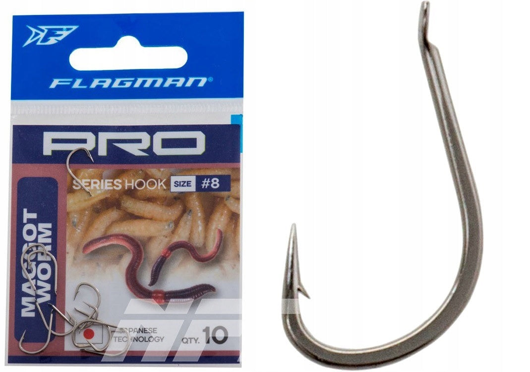 Flagman Pro Series Maggot Worm Hooks