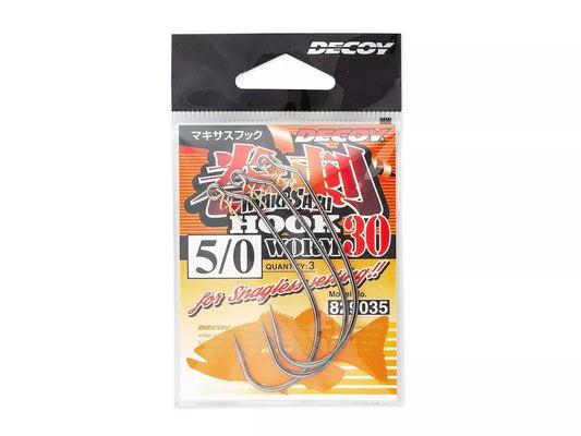 Decoy worm 30 Makisasu Offset Hooks