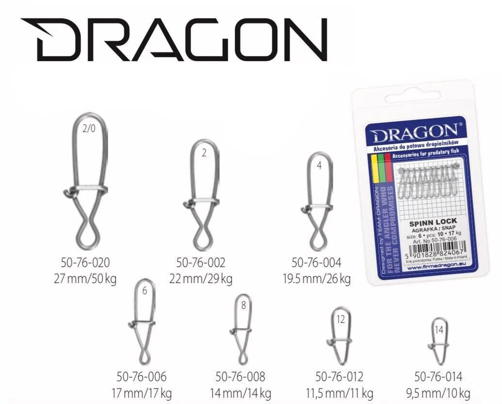 Dragon Spinn Lock Agrafka Snap