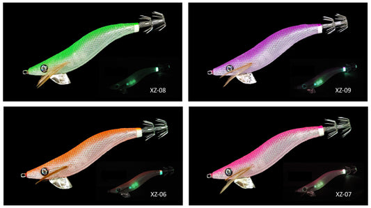 Wuzei Xia XZ Glow Rattles #3.0 Squid Jigs