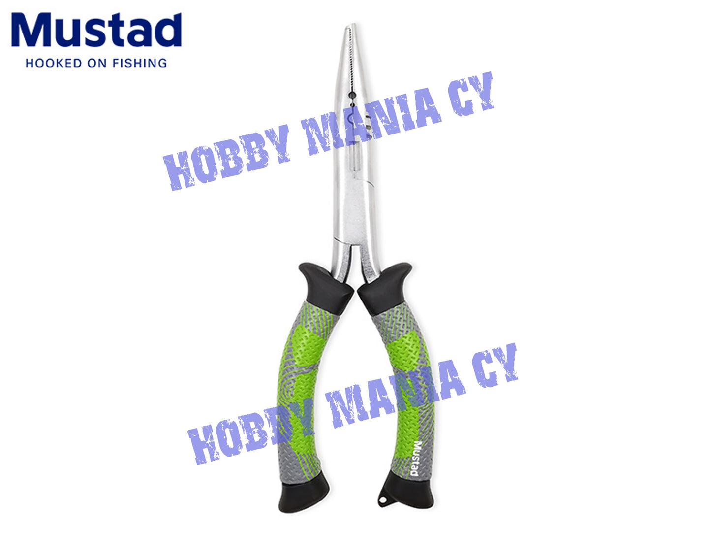 Mustad MT114 7" Small Split Ring Pliers - Green