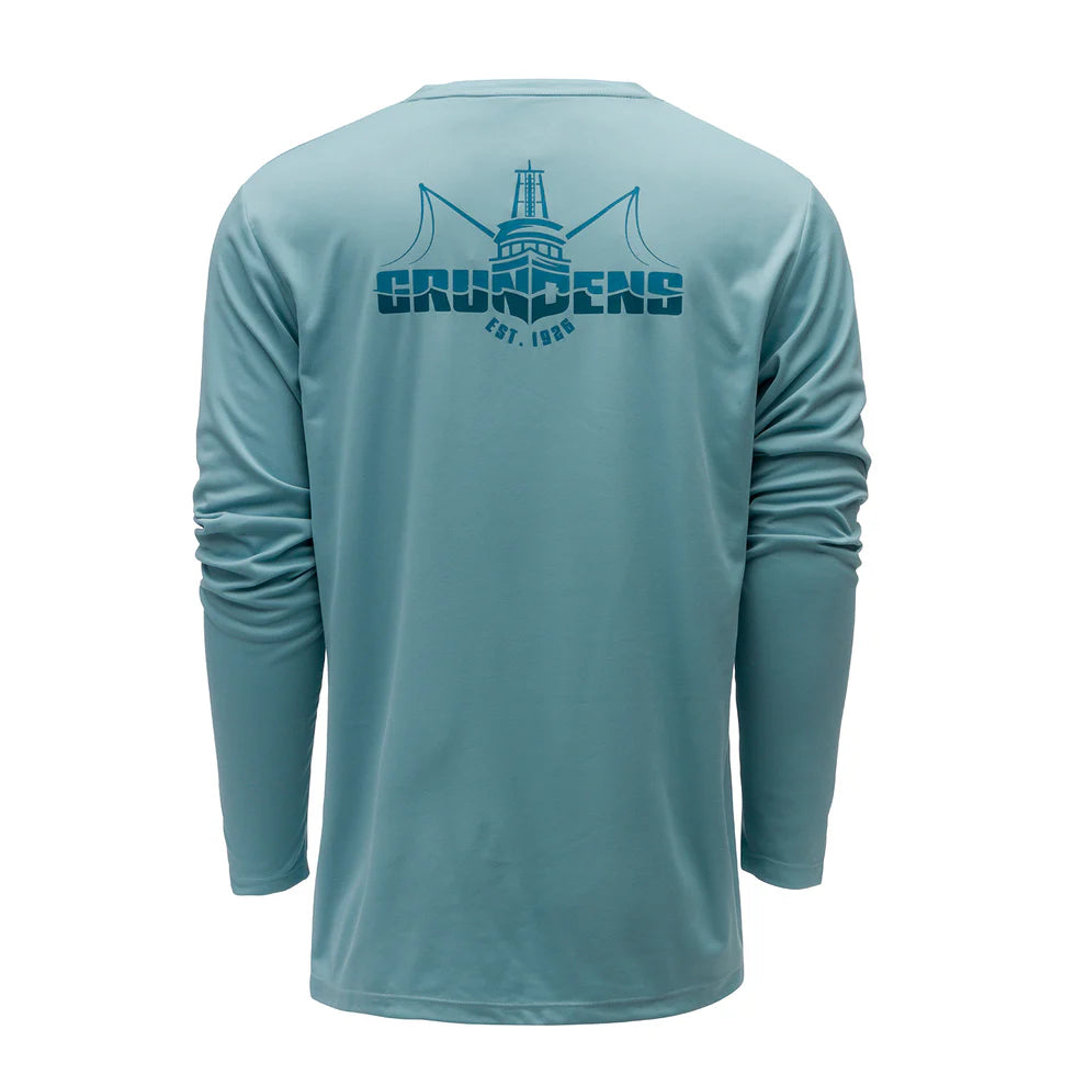 Grundens Logo Boat LS T-Shirt Urchin