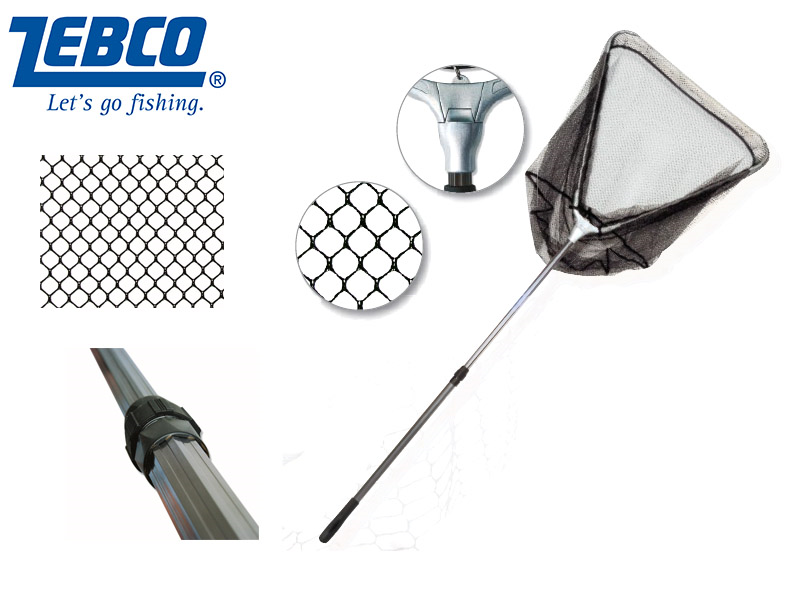 Zebco Wide Mesh Telescopic Landing Net 2mt (8mm mesh)