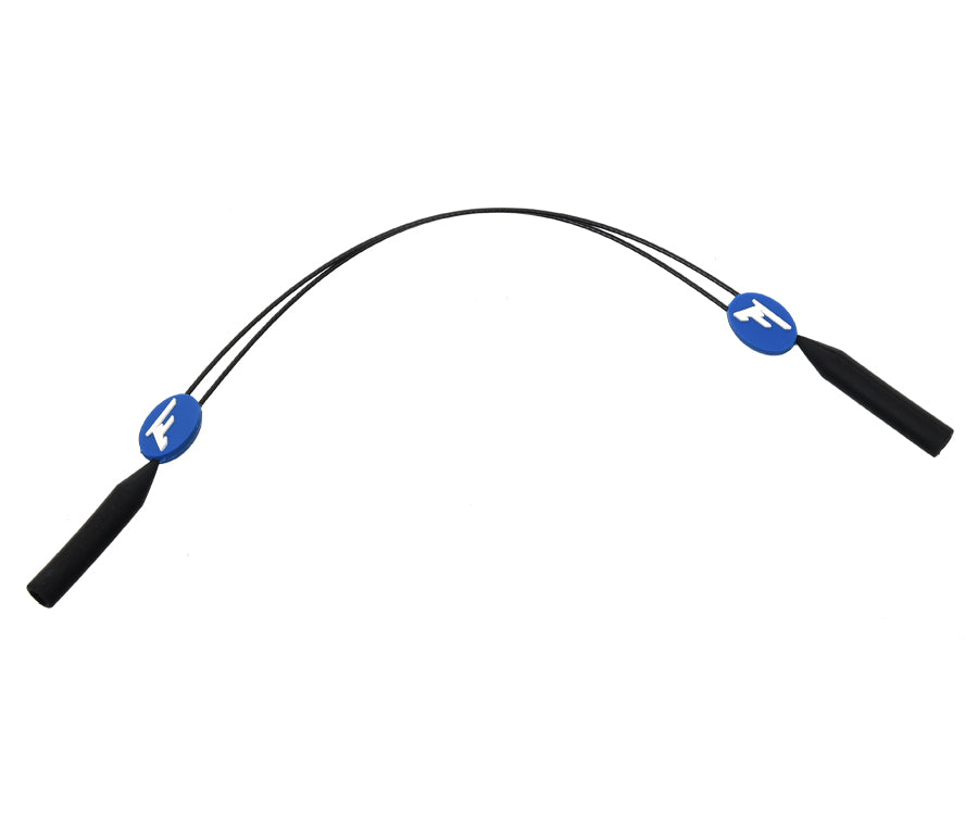 FLAGMAN ARMADALE Glasses shiny black+blue rubber frame and blue revo lens
