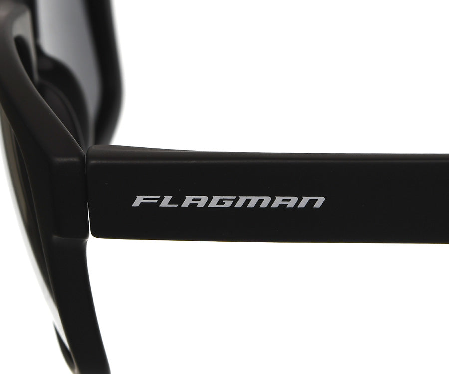 FLAGMAN ARMADALE Floating glasses black matt frame and lense - dark grey