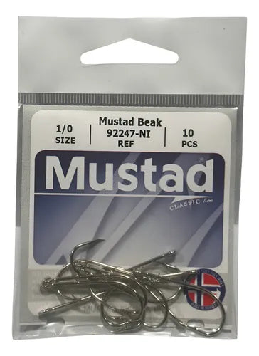 Mustad 92247 Nickel Hooks