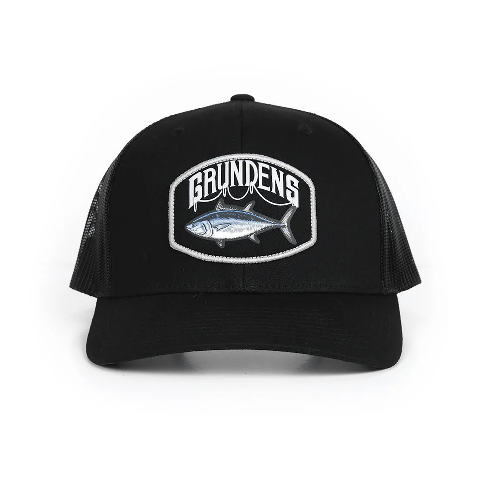 Grundens Bluefin Tuna Trucker Hat Solid Black One Size