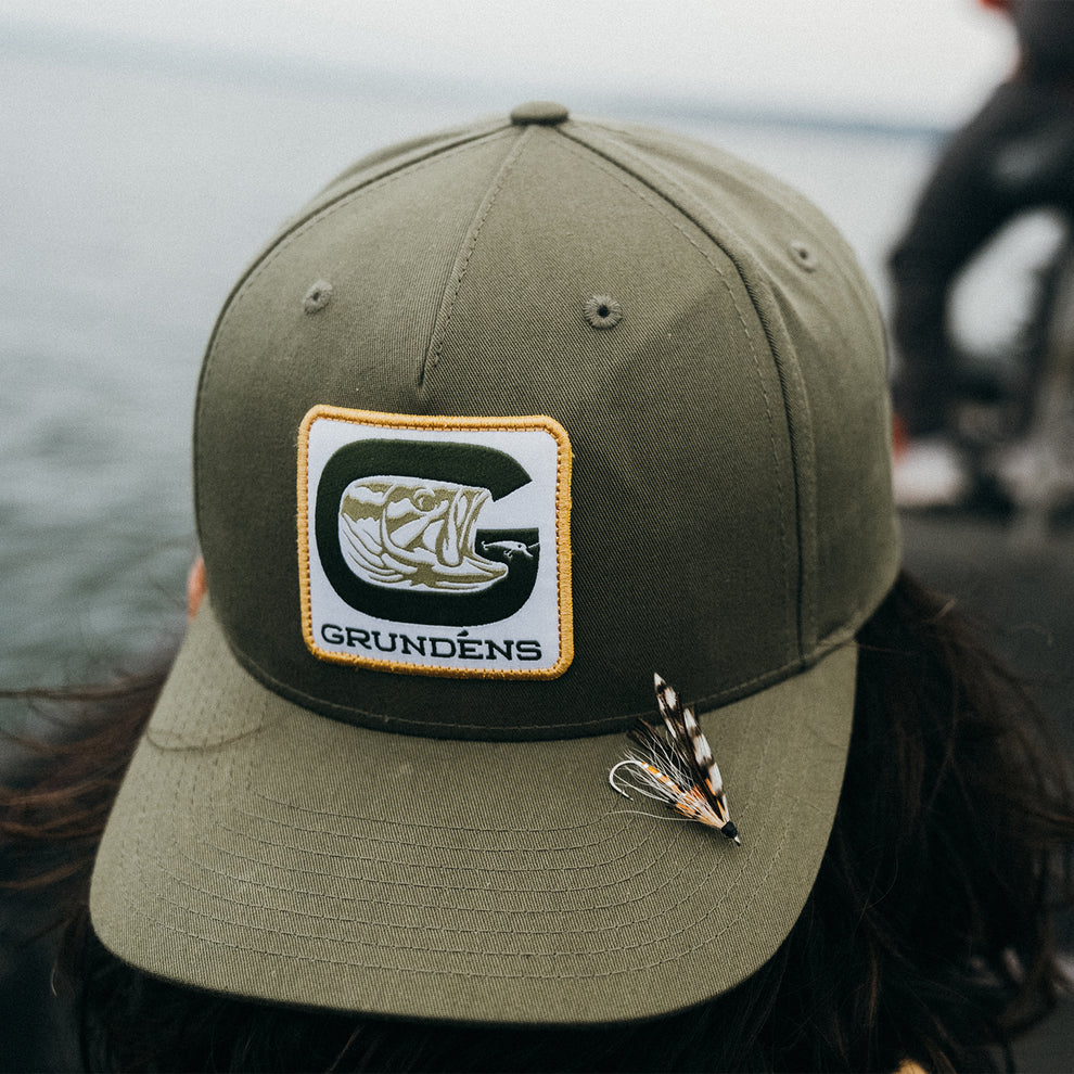 Grundens G Bass Trucker One Size Army Olive