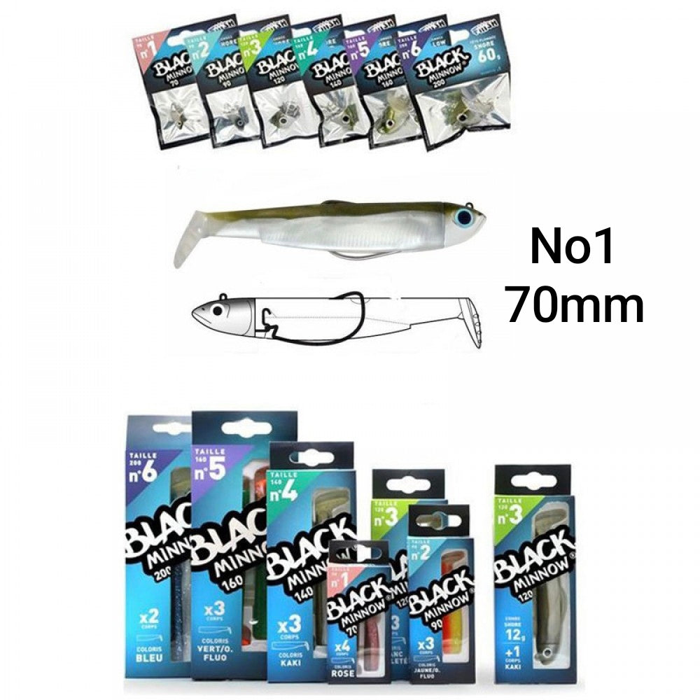 Fiiish Black Minnow No1 70mm