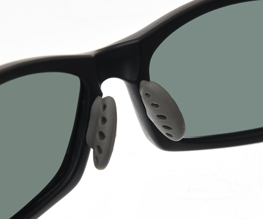 FLAGMAN MATCH COMPETITION Floating Glasses matt black+grey rubber frame and green-grey lens
