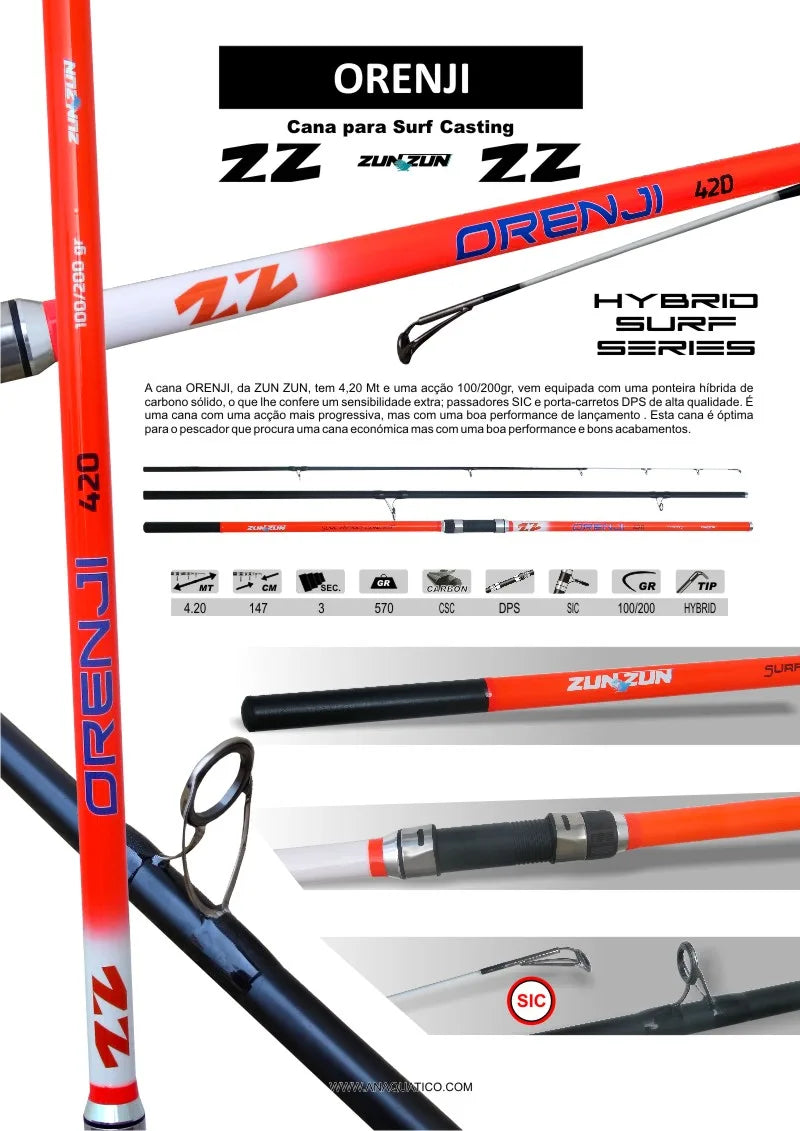 Zun Zun Orenji 4,2m C.W. 100gr-200gr