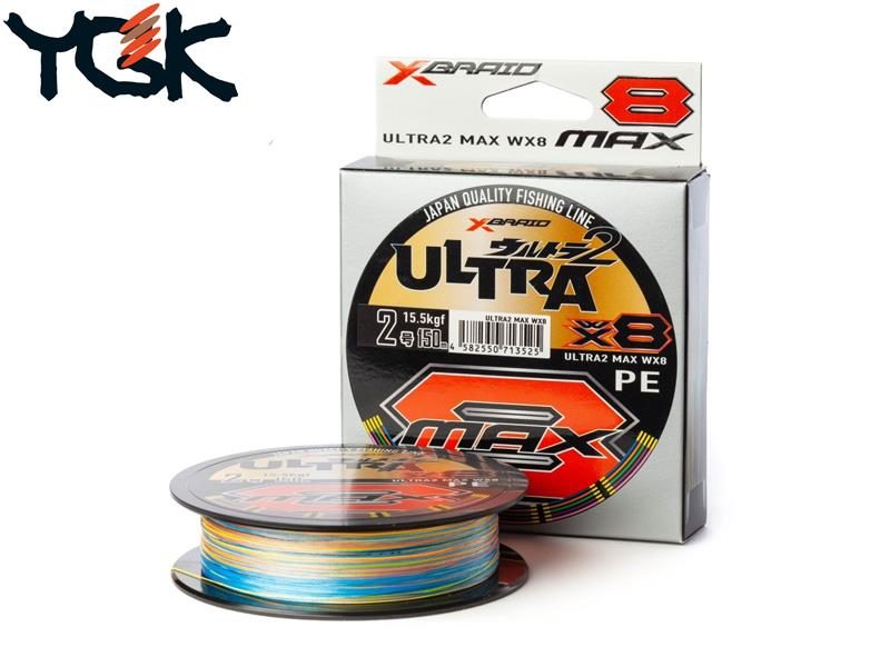 YGK X-Braid Ultra Max WX8 Multicolor (150mt)
