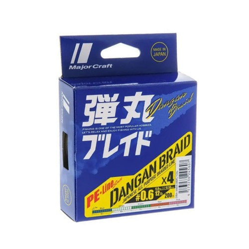 Major Craft Dangan Braid X4 Multicolor 150mt