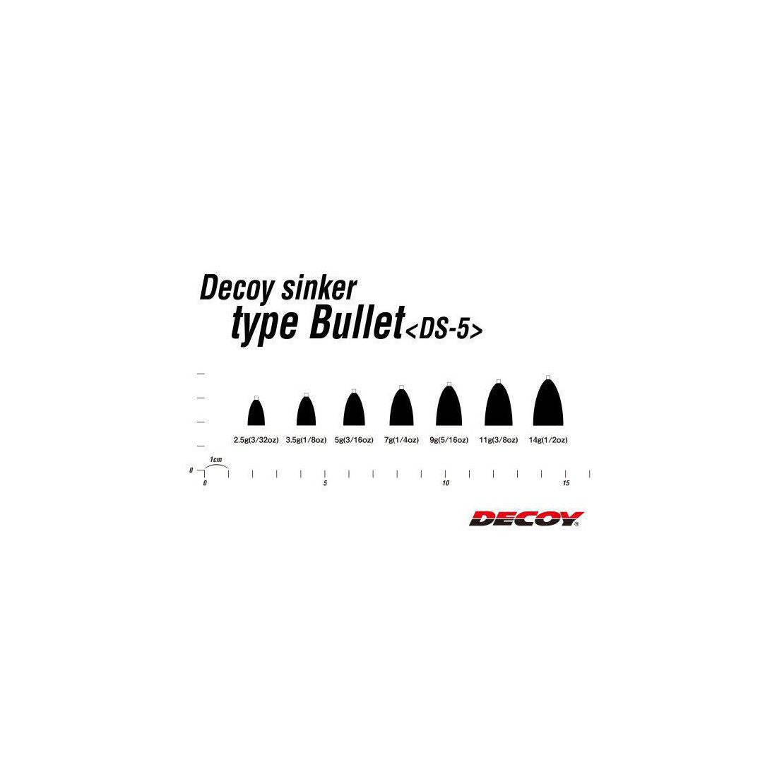 Decoy DS-5 Bullet Worm Leads