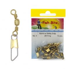 Fish-Bite Barrel  With Interlock Snap