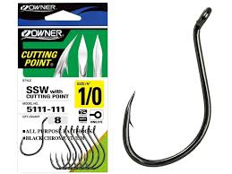Owner 5111 Cut SSW Black Octopus Hooks