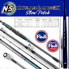 NS Black Hole Hurricane-X Slow Pitch ( B-632H2MF) 100gr-300gr (max. 350gr)