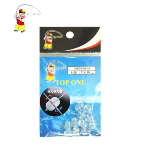 Top one Cross beads oval clear