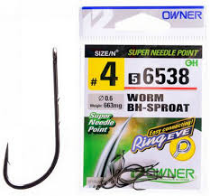 Owner 56538 Worm BH-Sproat Hooks