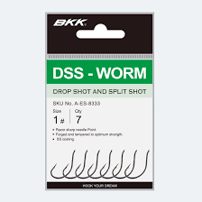 Bkk DSS-Worm Dropshot And Splitshot Hooks