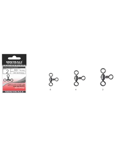 Mistrall Cross Line Rolling Swivel
