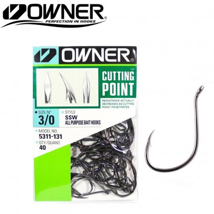 Owner 5311 Cutting Point SSW Black Octopus Hooks