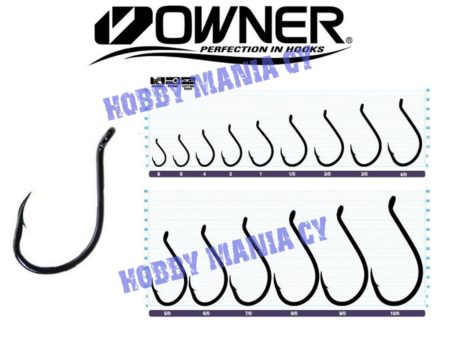 Owner 5111 Cut SSW Black Octopus Hooks