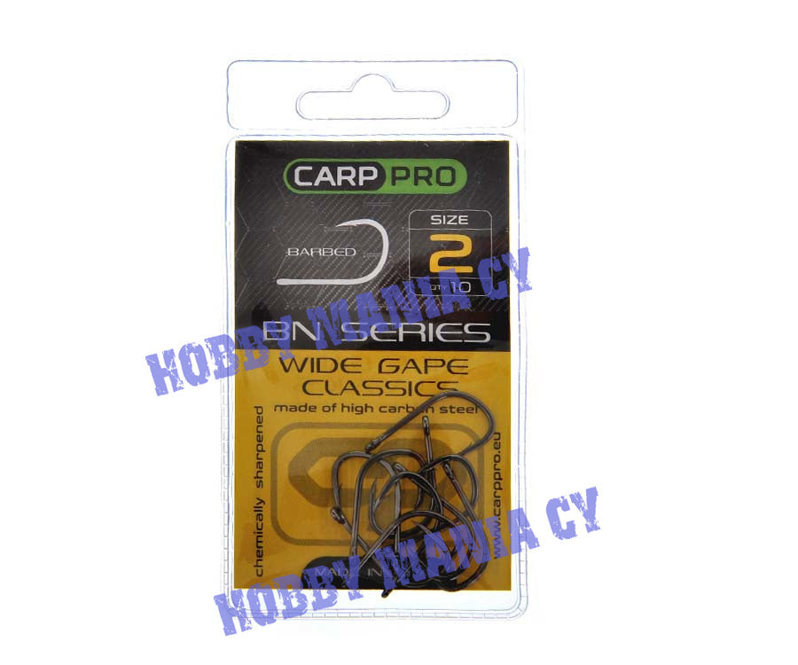 Carp Pro Black Nickel Wide Gape Classic hooks