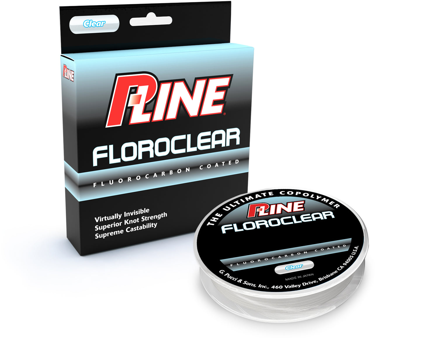 P-Line Floroclear Fluorocarbon Coated Line 150mt