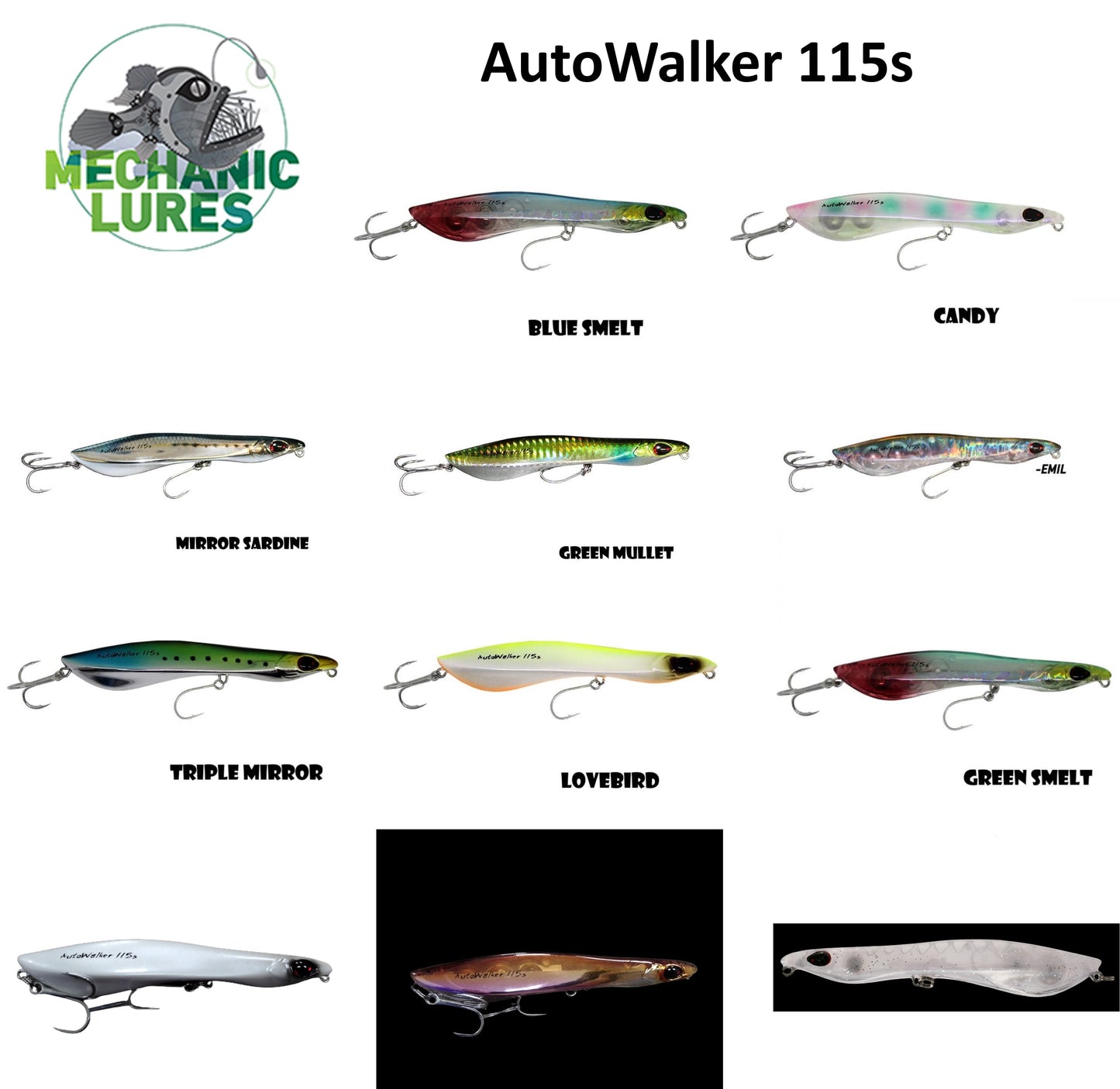 Mechanic lures Autowalker 115s