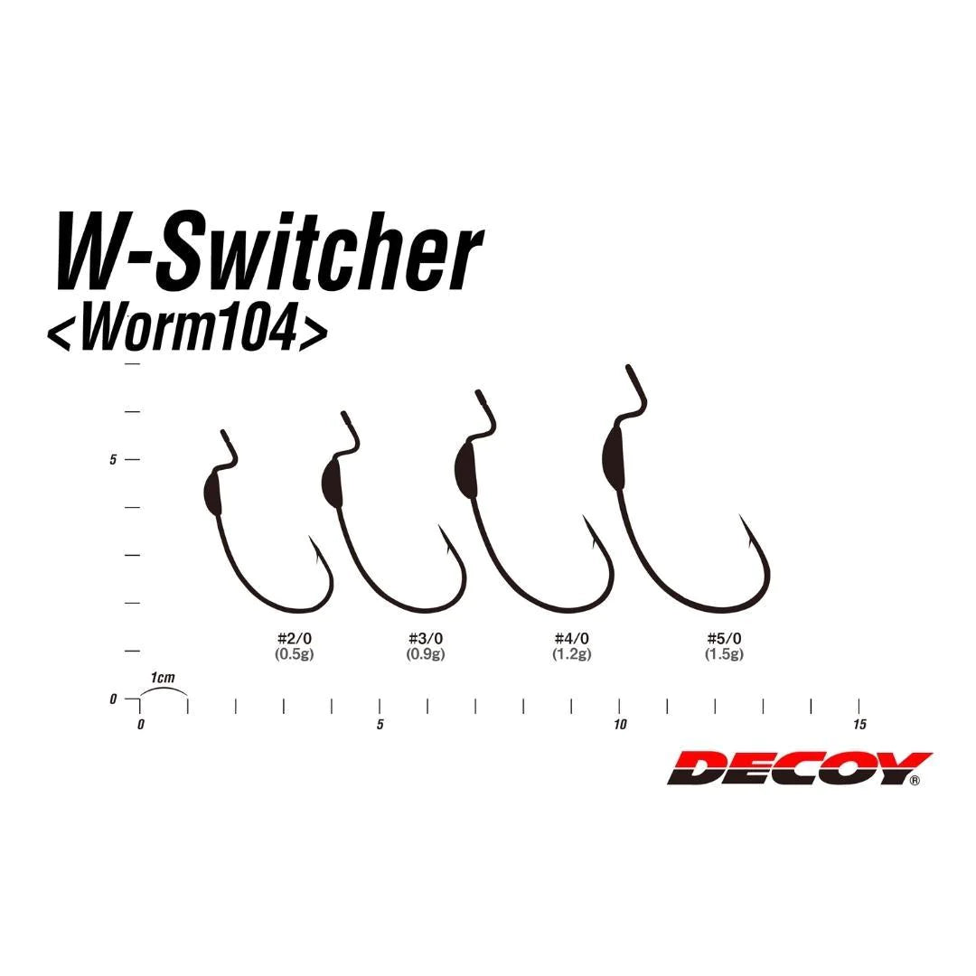 Decoy W-Switcher worm 104 Offset Hooks