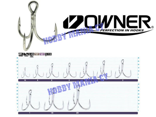 Owner 5646 ST - 46TN Treble Hooks